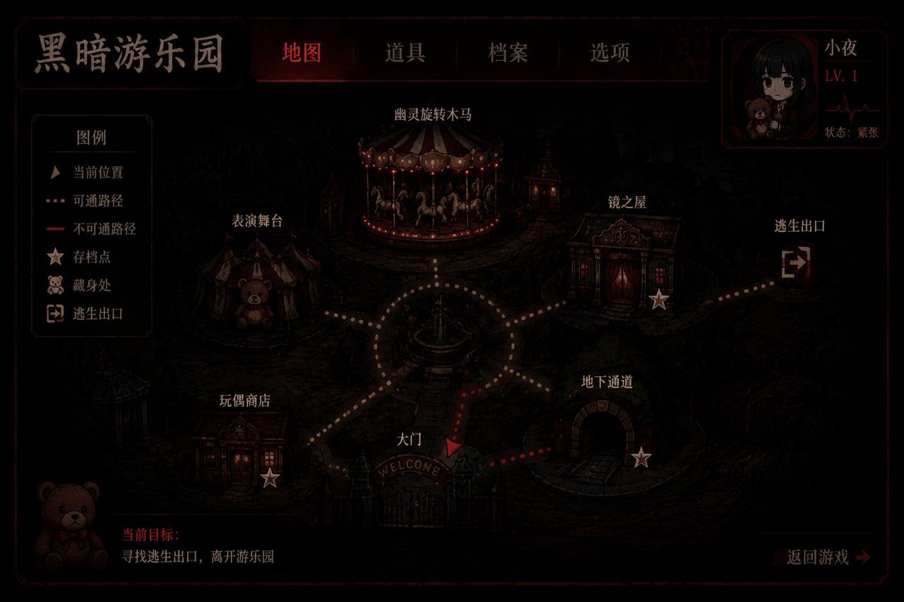 黑暗游乐园 中文界面 玩法截图 3